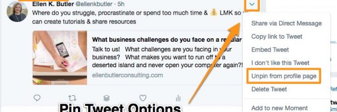 How and Why – Pinning Posts on Facebook and Twitter